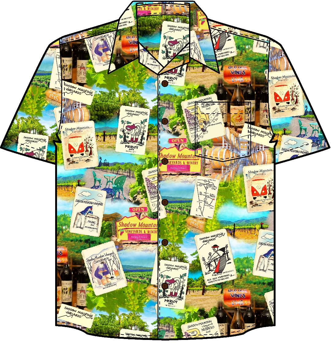Product Image for Hawaiian Club Shirt, Men's Size 2XL